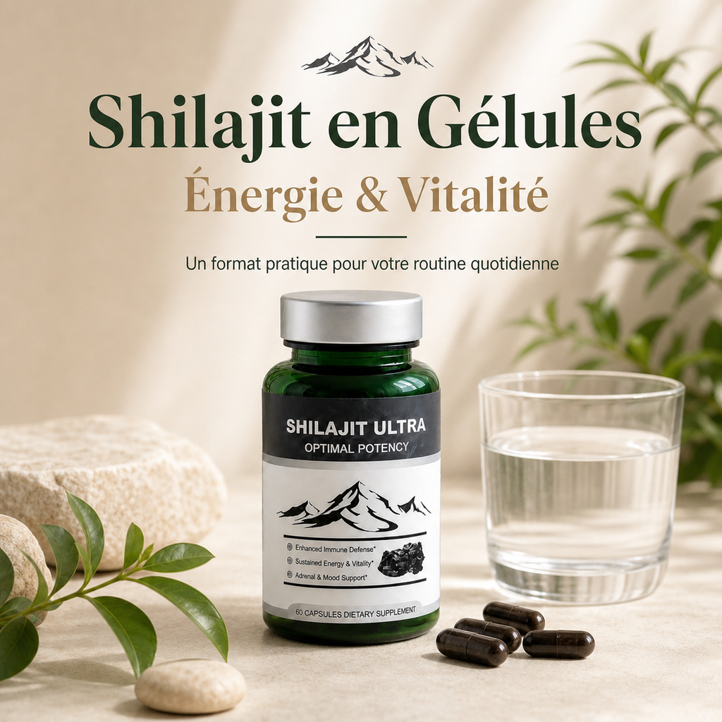 Shilajit en Gélules – Énergie & Vitalité