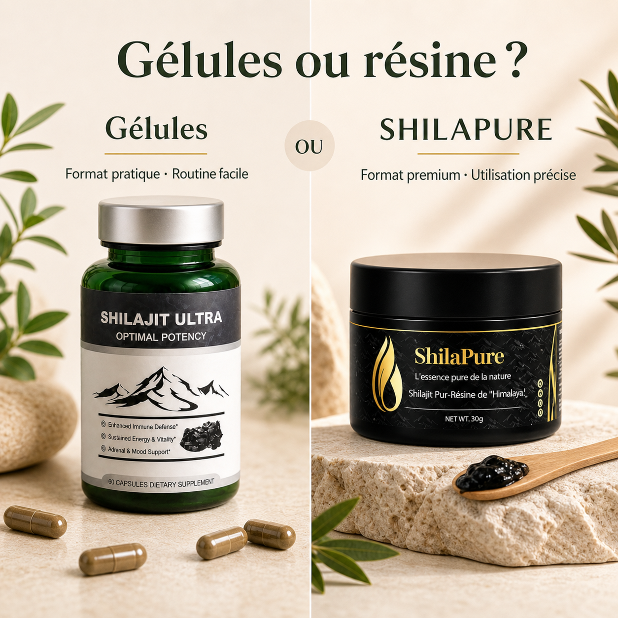 Shilajit en Gélules – Énergie & Vitalité