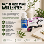 Routine Croissance Barbe & Cheveux — Minoxidil + Derma Roller