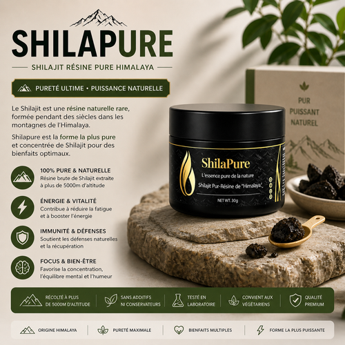 SHILAPURE — Résine de Shilajit premium pour votre routine de vitalité